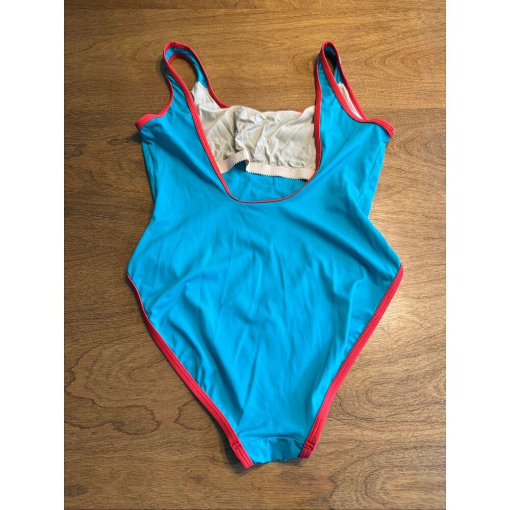Bali Studio Women's One Piece Swimsuit Cover Skirt Set Teal Red Orange Medium/14 - Picture 7 of 12